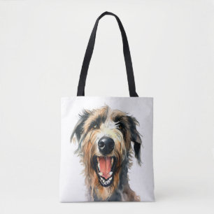 farbenfroh Wolfhound Niedlicher Hund Tasche