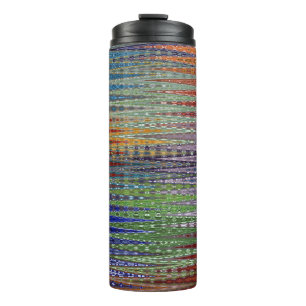 Farbenfroh Zig Zag Rainbow - Thermosbecher