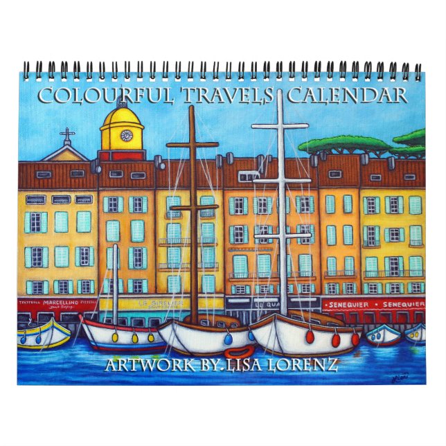 Farbenfrohe 2-Seiten-Kalender von Lisa Lorenz Kalender (Titelbild)