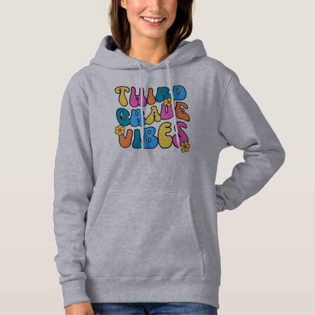 Farbenfrohe 3. Klasse - Zurück zur Schule Hoodie (Vorderseite)