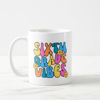 Farbenfrohe 6. Klasse Vibes - Zurück zur Schule Kaffeetasse