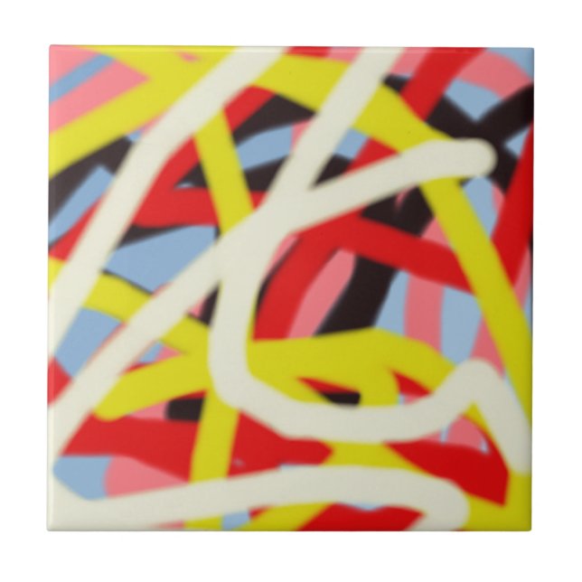 farbenfrohe 8773 abstrakte Kunst Fliese (Vorderseite)