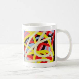 farbenfrohe 8773 abstrakte Kunst Kaffeetasse