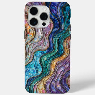 Farbenfrohe Abalone Rippled Waves Case-Mate iPhone Hülle
