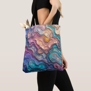 Farbenfrohe Abalone-Wirbel Tasche
