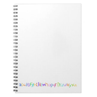 Farbenfrohe ABC Rainbow Crayons Kid's Handwriting Notizblock