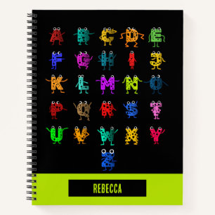 Farbenfrohe ABCs Notizbuch