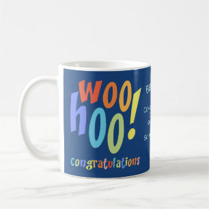 Farbenfrohe Abschluss Herzlichen Glückwunsch Kaffeetasse