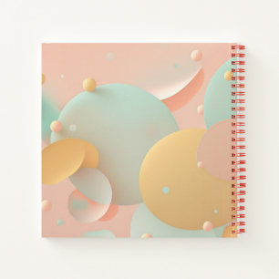 Farbenfrohe Abstrakt Background Spiral Notebook Notizbuch