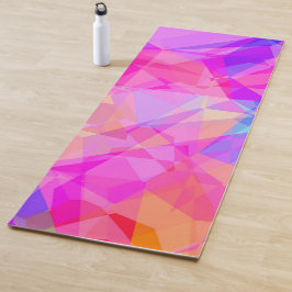 Farbenfrohe Abstrakt geometrische Formen Prismenmu Yogamatte