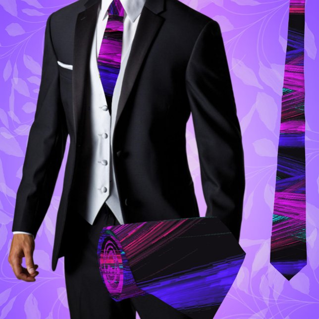 Farbenfrohe Abstrakt trendy künstlerische Moderne Krawatte (Step out in Style in this Modern Abstract Fashion Men's Neck Tie. Great for Weddings or the office)