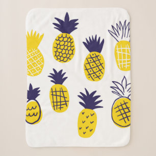 Farbenfrohe abstrakte Ananas im Geruch Sherpadecke