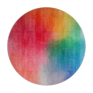 Farbenfrohe Abstrakte Blankenvorlage Schneidebrett