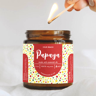 Farbenfrohe Abstrakte DIY Candle Jar Warp Rechteckiger Aufkleber