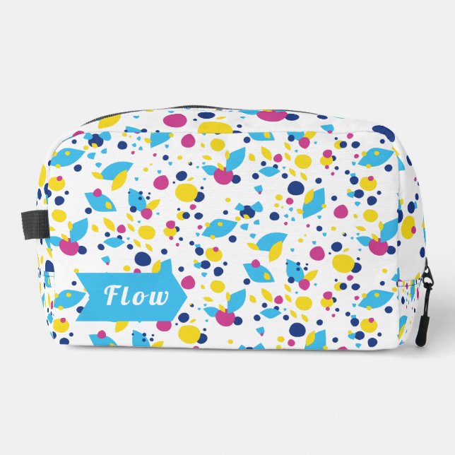 Farbenfrohe abstrakte Formen. Waschbeutel (Vorderseite)