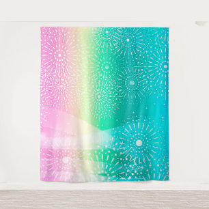 Farbenfrohe Abstrakte Foto-Hintergrund-Tapisserie Wandteppich