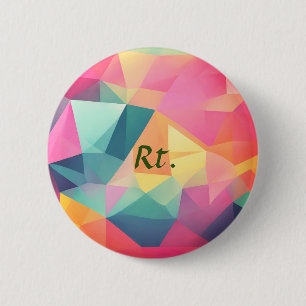 Farbenfrohe abstrakte geometrische Formen fügen de Button