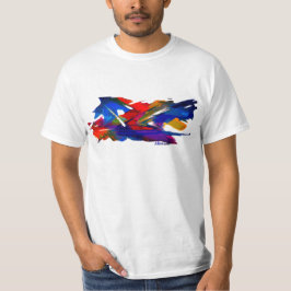 Farbenfrohe abstrakte Gestaltung auf T - Shirt