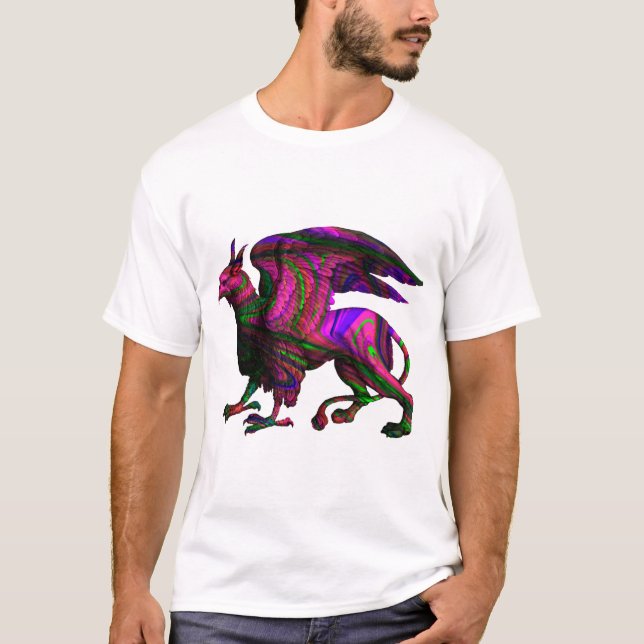 Farbenfrohe Abstrakte Griffin Infinity Active T -  T-Shirt (Vorderseite)