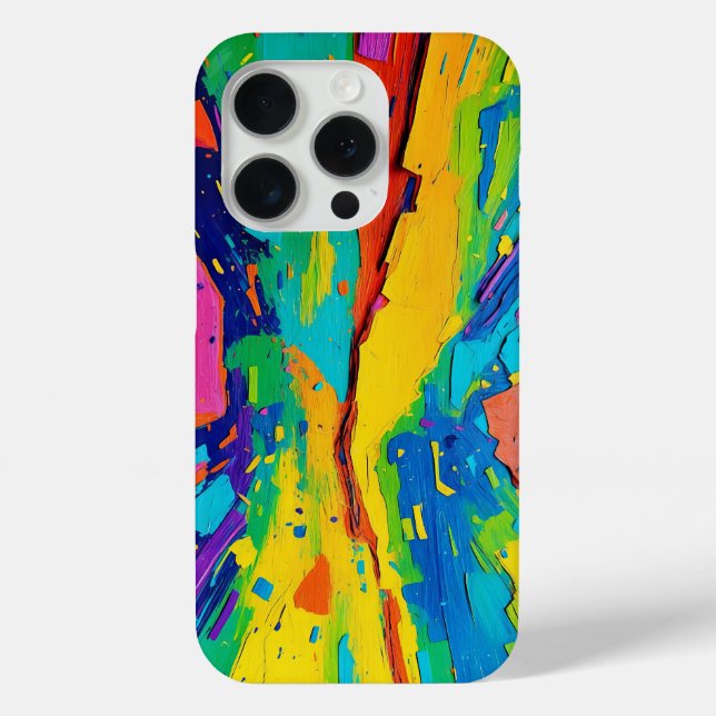 Farbenfrohe Abstrakte Kunst Case-Mate iPhone Hülle (Rückseite)