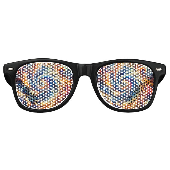 Farbenfrohe Abstrakte Kunst Partybrille (Vorderseite)
