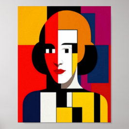 Farbenfrohe Abstrakte Kunst Poster