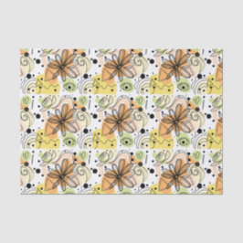 Farbenfrohe Abstrakte Kunst Zeichnend Seidenpapier