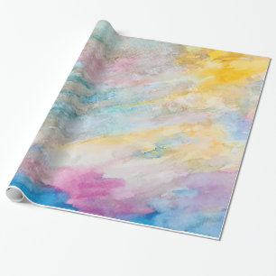 Farbenfrohe Abstrakte Kunstmalerei Geschenkpapier