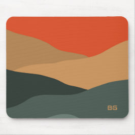Farbenfrohe abstrakte Landschaft Mousepad