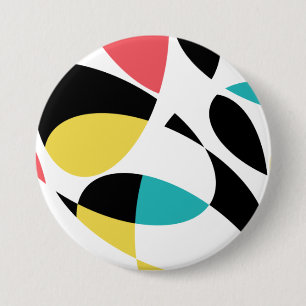 Farbenfrohe, abstrakte, moderne, lustige geometris button