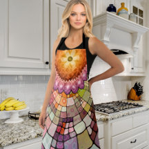 Farbenfrohe Abstrakte Mosaik-Design-Schürze