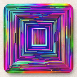 Farbenfrohe Abstrakte Neon Spectrum Art Getränkeuntersetzer