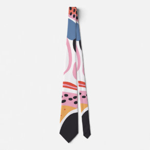 Farbenfrohe abstrakte organische Formen modernes M Krawatte