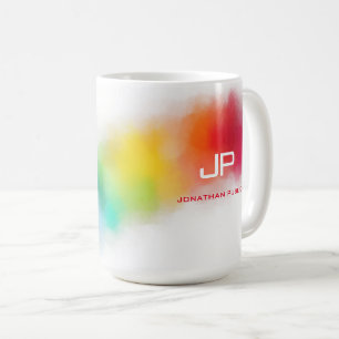 Farbenfrohe Abstrakte Regenbogenfarben Elegantes M Kaffeetasse