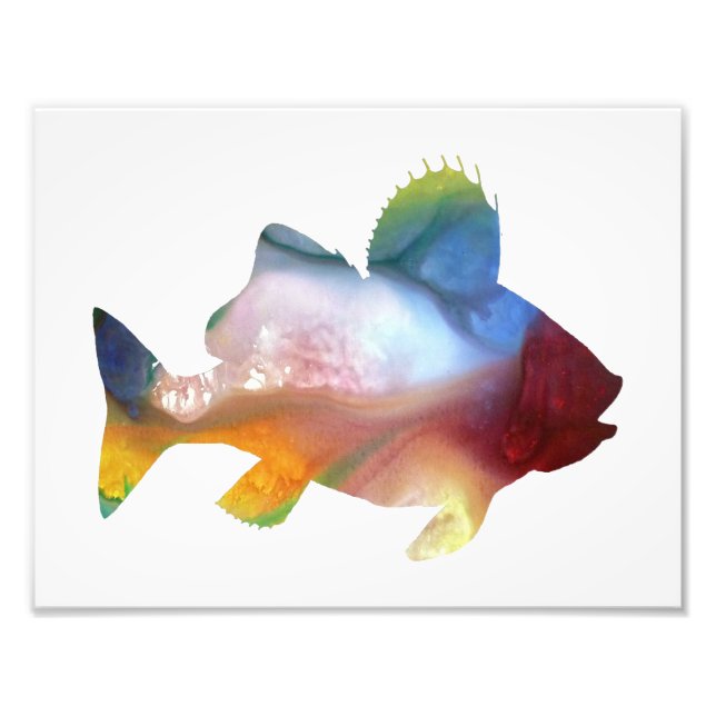 Farbenfrohe abstrakte Silhouette Fotodruck (Vorne)