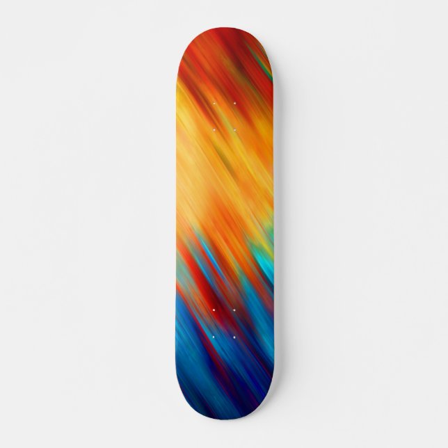Farbenfrohe Abstrakte Skateboard (Vorne)
