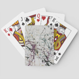 Farbenfrohe Abstrakte Spritzer-Malkarten Spielkarten
