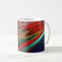 Farbenfrohe abstrakte Tasse