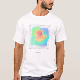 Farbenfrohe Abstrakte Typografie T - Shirt