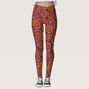 Farbenfrohe abstrakte, Vintage nahtlose Muster. Leggings