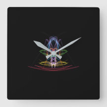 Farbenfrohe, abstrakte Wandleuchte