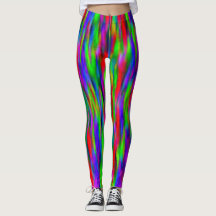 Farbenfrohe Abstrakte Wasserfarben Wildnis Legging