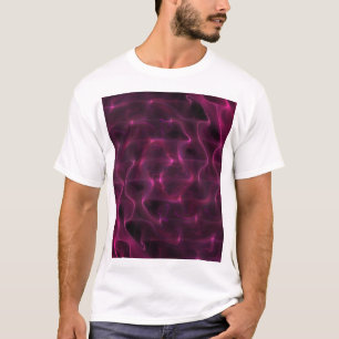 Farbenfrohe Abstrakte Waves Schwarzer Hintergrund T-Shirt