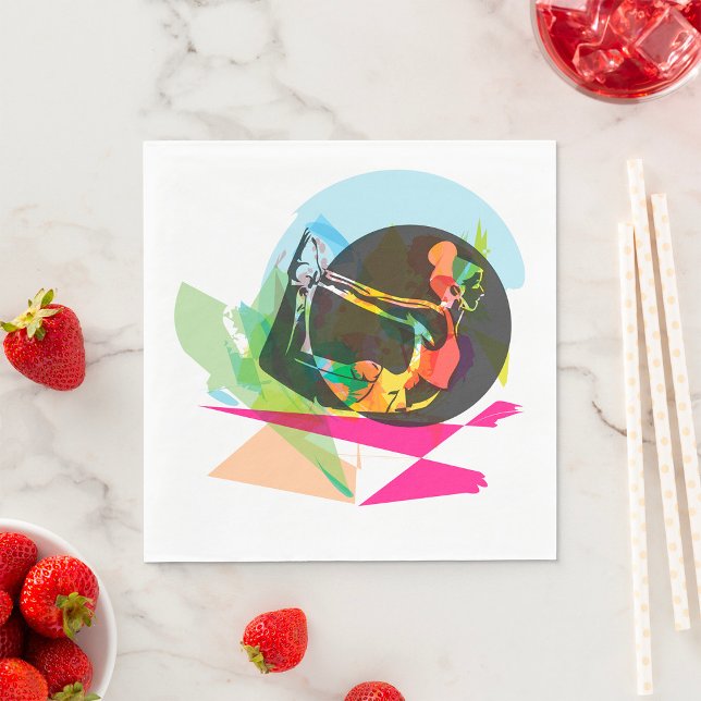 Farbenfrohe Abstrakte Yoga Pose Fitness und Wellne Serviette (Von Creator hochgeladen)