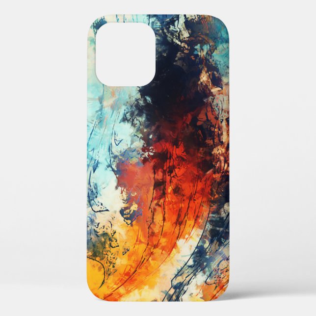 Farbenfrohe Abstrakte zeitgenössische Kunst Case-Mate iPhone Hülle (Rückseite)
