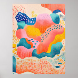 Farbenfrohe Abstraktionen Poster