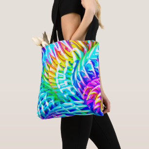 Farbenfrohe Abstraktionsmuster Tasche