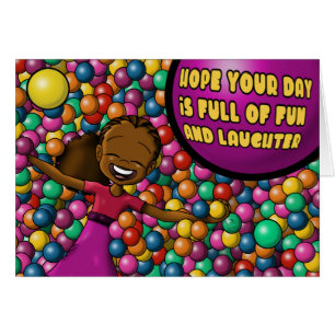 Farbenfrohe Afrikanerin zum Geburtstag