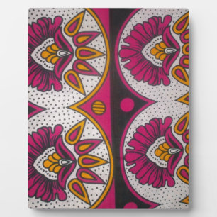 Farbenfrohe afrikanische Stoffe Motif Fotoplatte