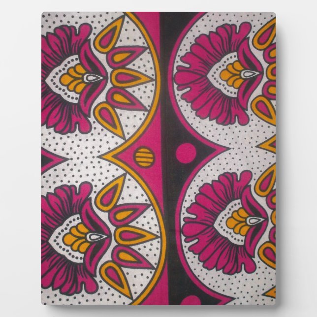 Farbenfrohe afrikanische Stoffe Motif Fotoplatte (Vorderseite)